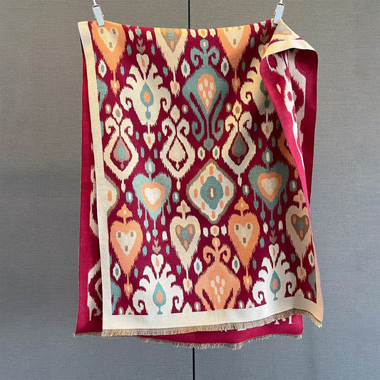 Reversible Jacquard Winter Scarf