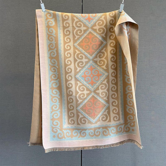 Classic Reversible Winter Jacquard Scarf