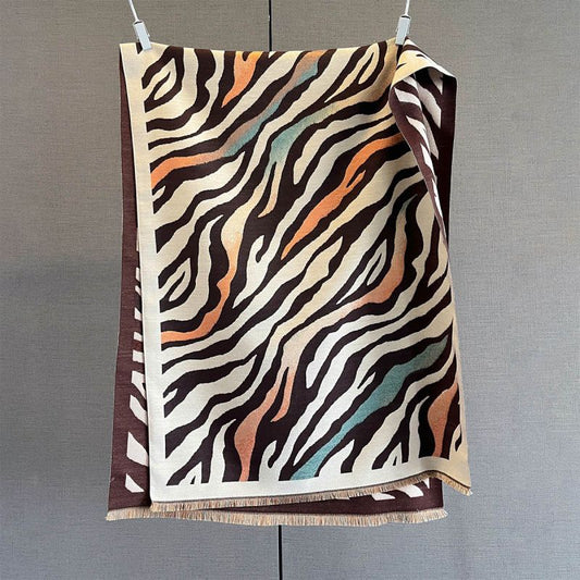 Double-Sided Jacquard Winter Scarf